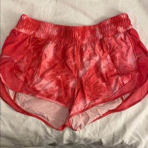 Pink TieDye Lululemon shorts